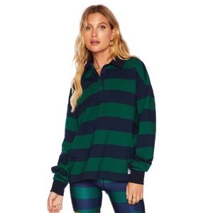 Beach Riot Striped Polo Shirt